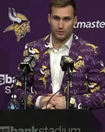 Kirk Cousins Minnesota Vikings Team Printed Blazer