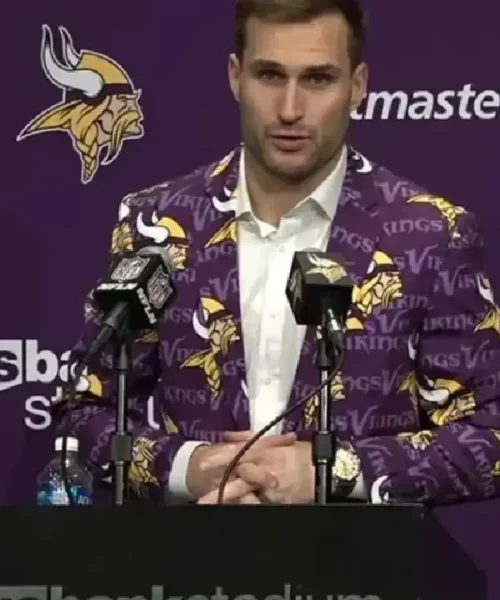 Kirk Cousins Minnesota Vikings Team Printed Blazer