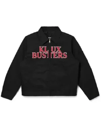 Klux Busters Logo Black Shirt Style Cotton Jacket