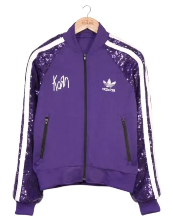 KoRn x Adidas Purple Sequin Track Jacket