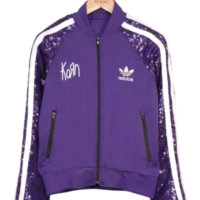 KoRn x Adidas Purple Sequin Track Jacket