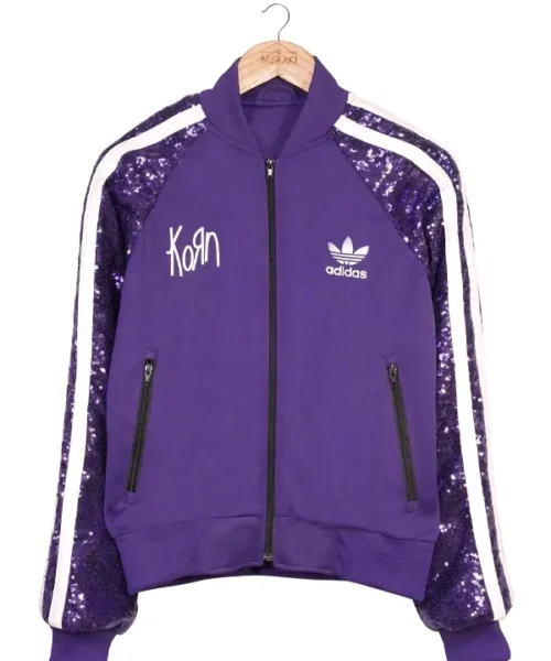 KoRn x Adidas Purple Sequin Track Jacket
