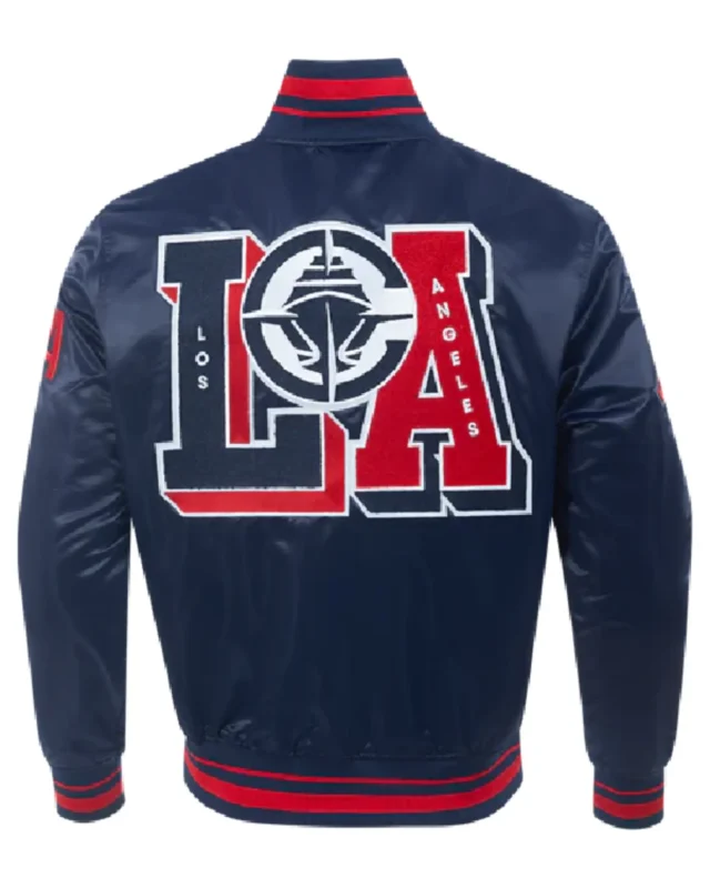 LA Clippers Mash Up Classic Rib Satin Jacket sale