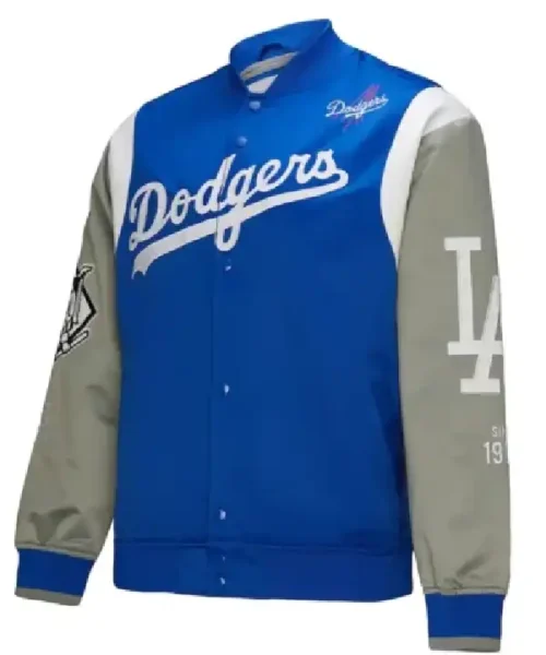 LA Dodgers Cooperstown Team Origins Satin Jacket