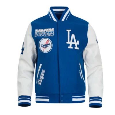 LA Dodgers Turn It Up Classic Rib Varsity Jacket