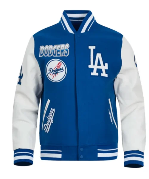 LA Dodgers Turn It Up Classic Rib Varsity Jacket