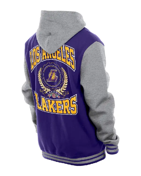 LA Lakers Throwback Prep Purple Hoodie Jacket sale
