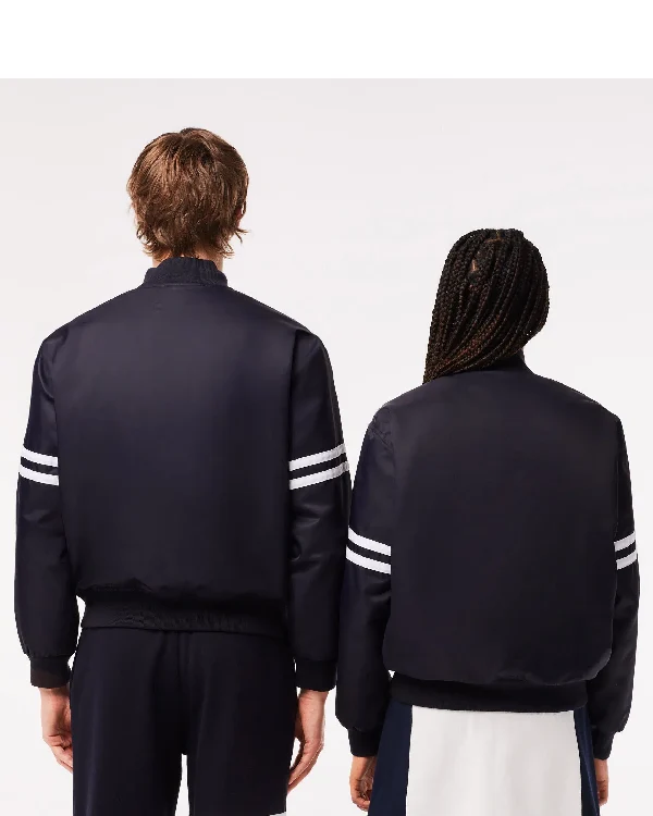 Lacoste Vintage Patch Satin Black Varsity