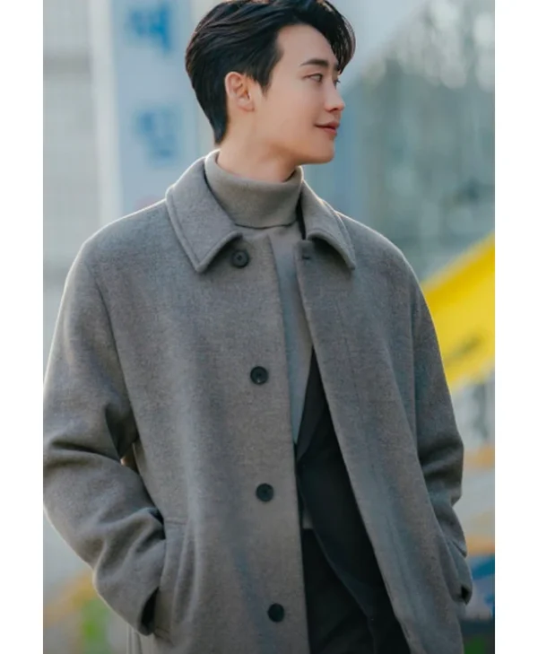 Lee Jong-suk Law and the City S01 Grey Wool Coat