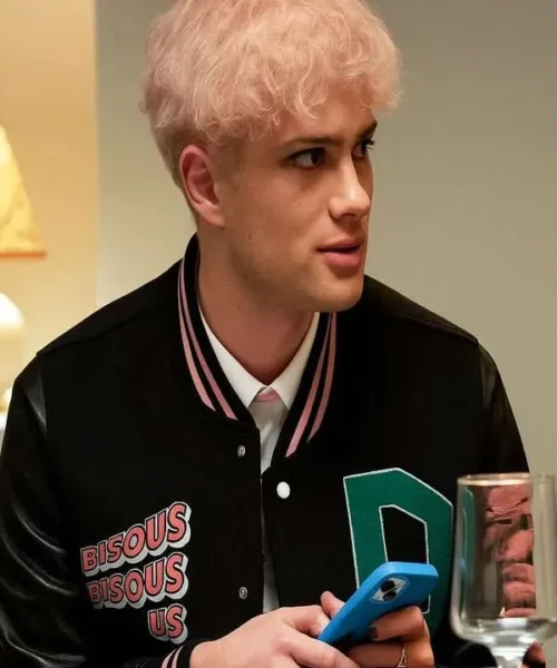Leo Reich Too Much Black Varsity Jacket