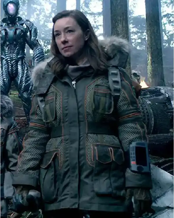 Lost In Space Molly Parker Olive Green Jacket