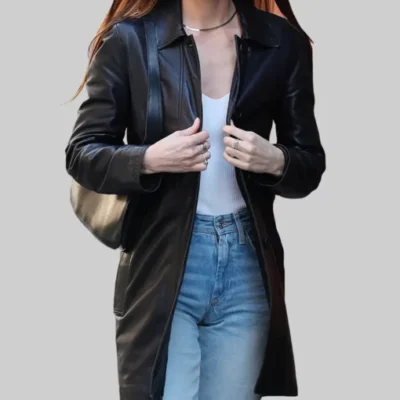Materialists Dakota Johnson Black Coat