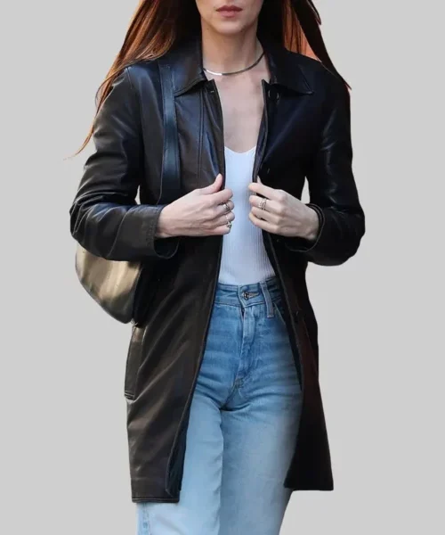 Materialists Dakota Johnson Black Coat