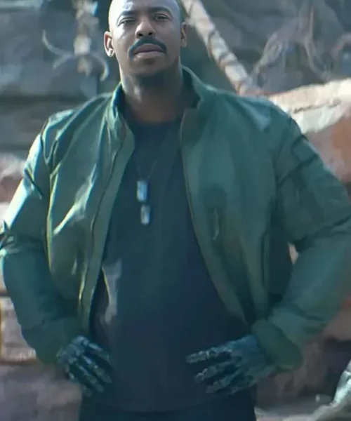 Mehcad Brooks Mortal Kombat II 2025 Green Jacket
