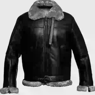 Men’s RAF Aviator Pilot Shearling Leather Jacket