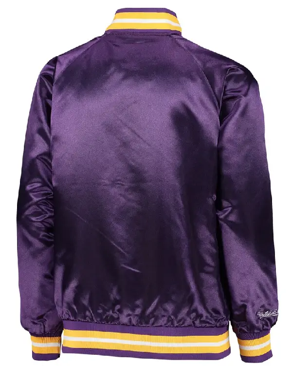 Minnesota Vikings Double Down Purple Full-Snap Satin Jacket