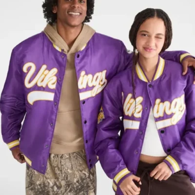 Minnesota-Vikings-Purple-Satin-Bomber-Jacket