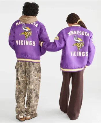 Minnesota-Vikings-Purple-Satin-Bomber-Jacket-For-Sale