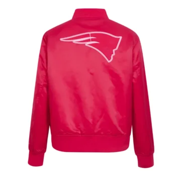 New England Patriots Triple Pink Satin Jacket - Image 2