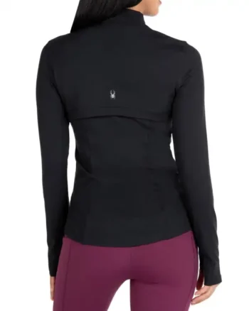 New ProjectSpyder Women's Yoga Black Jacket baack