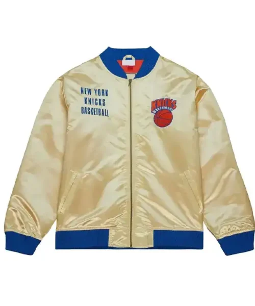 New York Knicks Team Og 2.0 Gold Satin Jacket