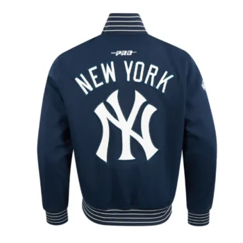 NY Yankees Current Logo Game Day Navy Jacket - Image 2