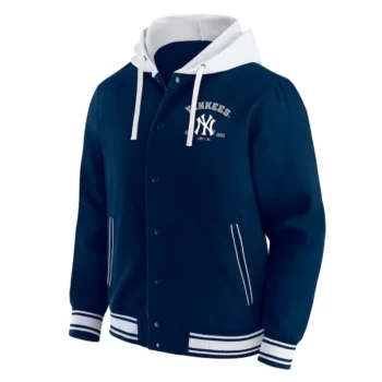 New York Yankees Navy Cotton Hooded Jacket