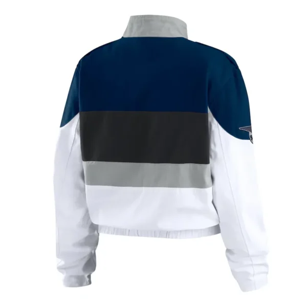 NY Yankees Racing Navy-White Full-Zip Jacket - Image 2