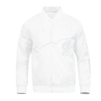 New York Yankees White Out Satin Jacket