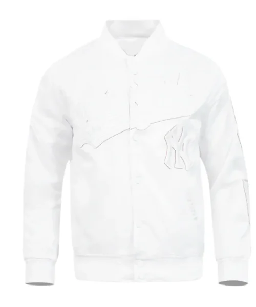 New York Yankees White Out Satin Jacket