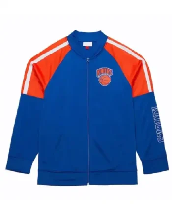 Ny Knicks Color Blocked Full-zip Track Jacket