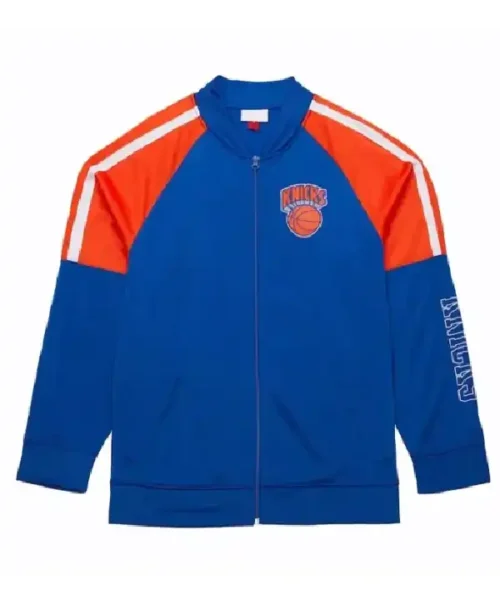 Ny Knicks Color Blocked Full-zip Track Jacket