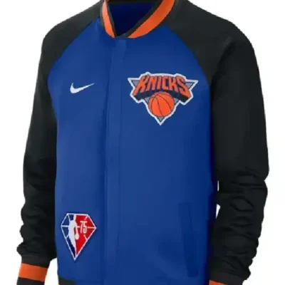 Ny Knicks Showtime Varsity Black And Blue Jacket