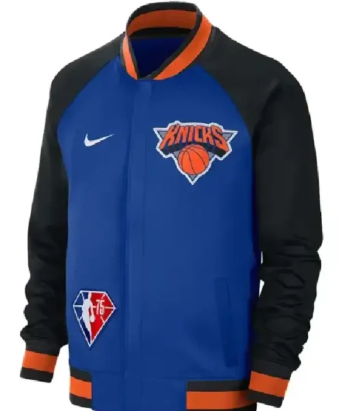 Ny Knicks Showtime Varsity Black And Blue Jacket