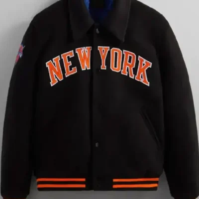 Ny Knicks Wool Varsity Jacket