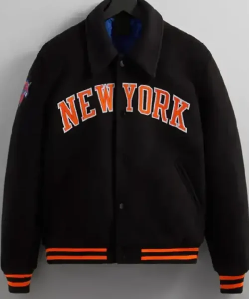 Ny Knicks Wool Varsity Jacket