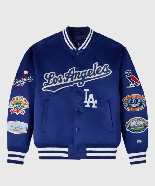 OVO x New Era x MLB Dodgers Varsity Jacket