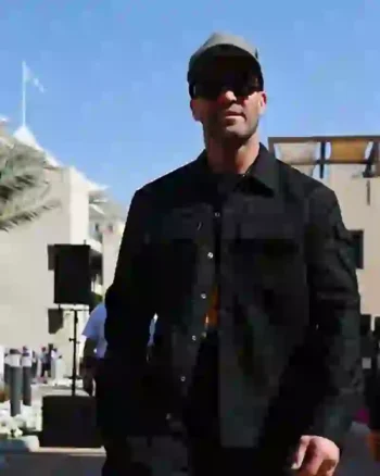 Order 2023 F1 Abu Dhabi Grand Prix Jason Statham Black Jacket Sale