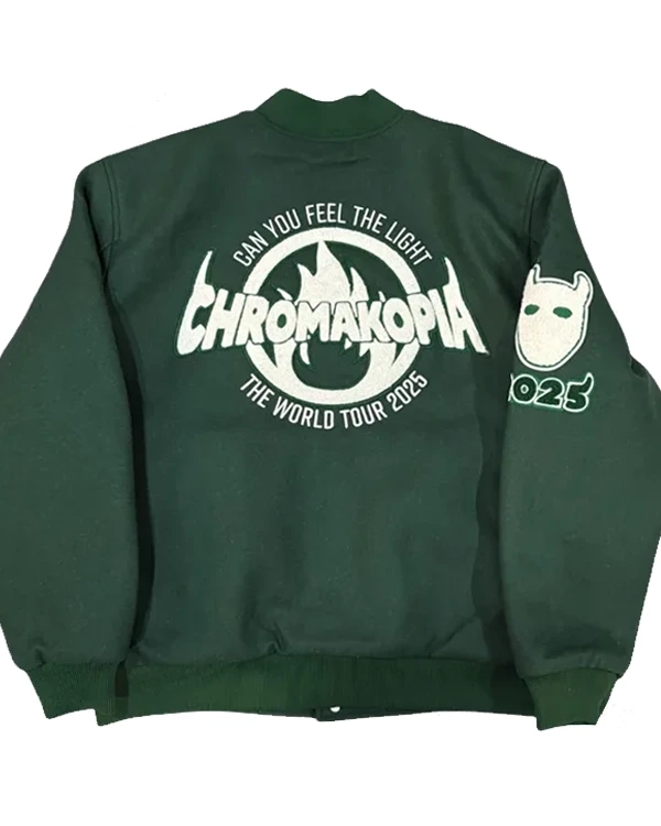 Order Chromakopia Tour Exclusive Varsity Bomber Jacket Green Sale