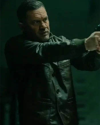 Order Harry Da Souza TV Series MobLand 2025 Tom Hardy Black Leather Jacket