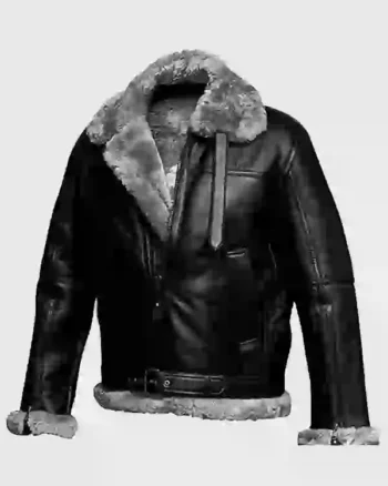 Men’s RAF Aviator Pilot Shearling Leather Jacket - Image 4