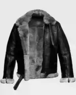 Order Men’s RAF Aviator Pilot Shearling Black Leather Jacket Sale