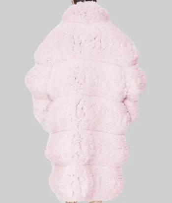 Rihanna Bubble Pink Fur Coat - Image 2