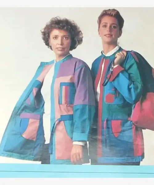 Pacific Patch 1988 Carole Damien Reversible Jacket
