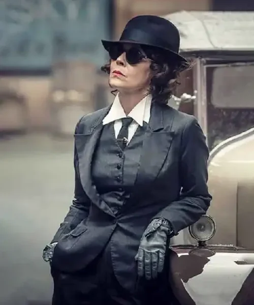Peaky Blinders Aunt Polly S06 Grey Suit