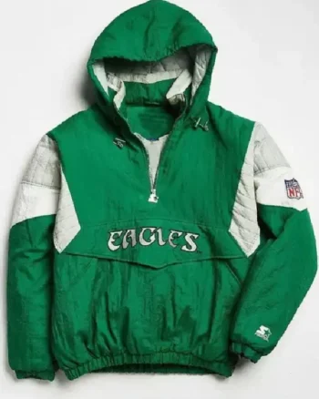Philadelphia Eagles 80’s Green Anorak Jacket