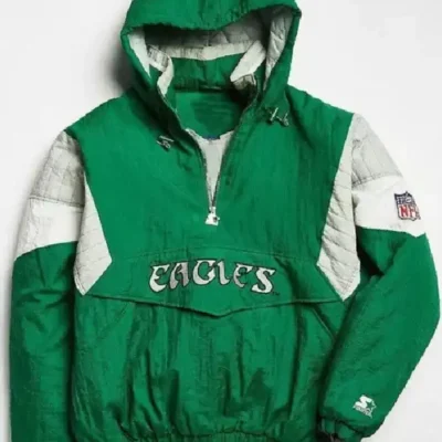 Philadelphia Eagles 80’s Green Anorak Jacket