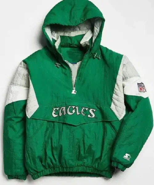 Philadelphia Eagles 80’s Green Anorak Jacket