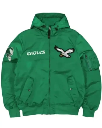 Philadelphia Eagles Historic L-2b Hooded Bomber Jacket