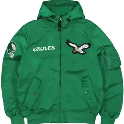 Philadelphia Eagles Historic L-2b Hooded Bomber Jacket